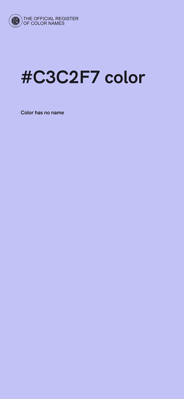 #C3C2F7 color image