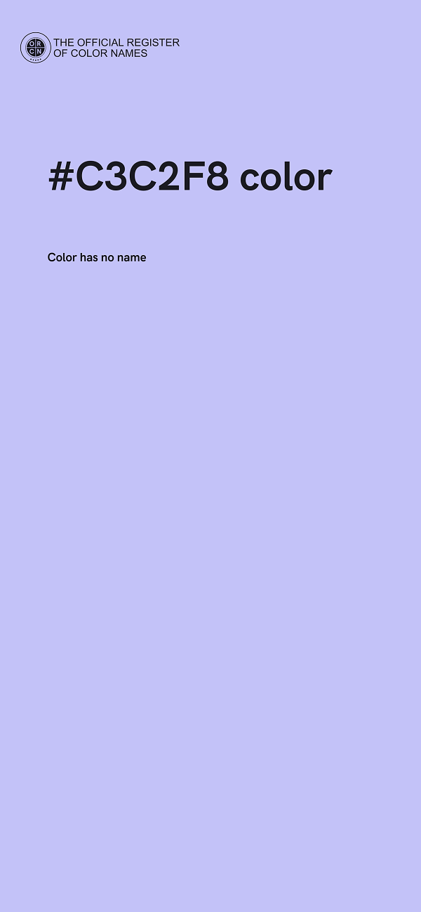 #C3C2F8 color image