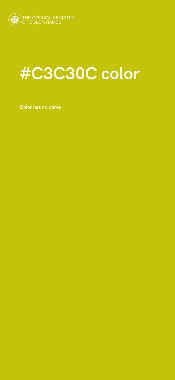 #C3C30C color image