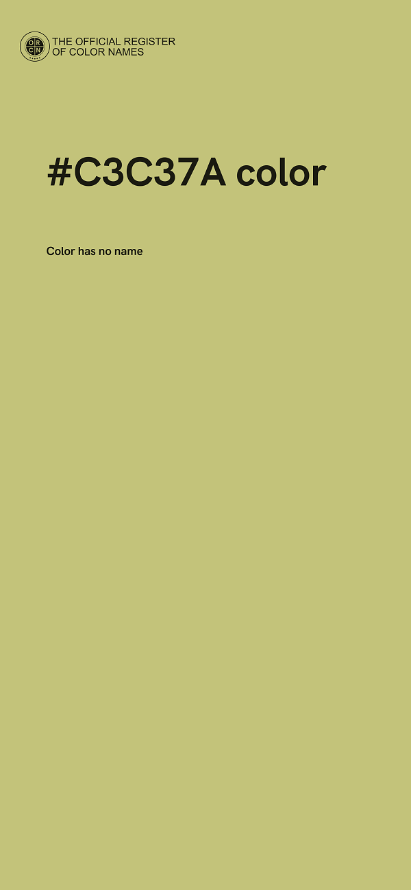 #C3C37A color image