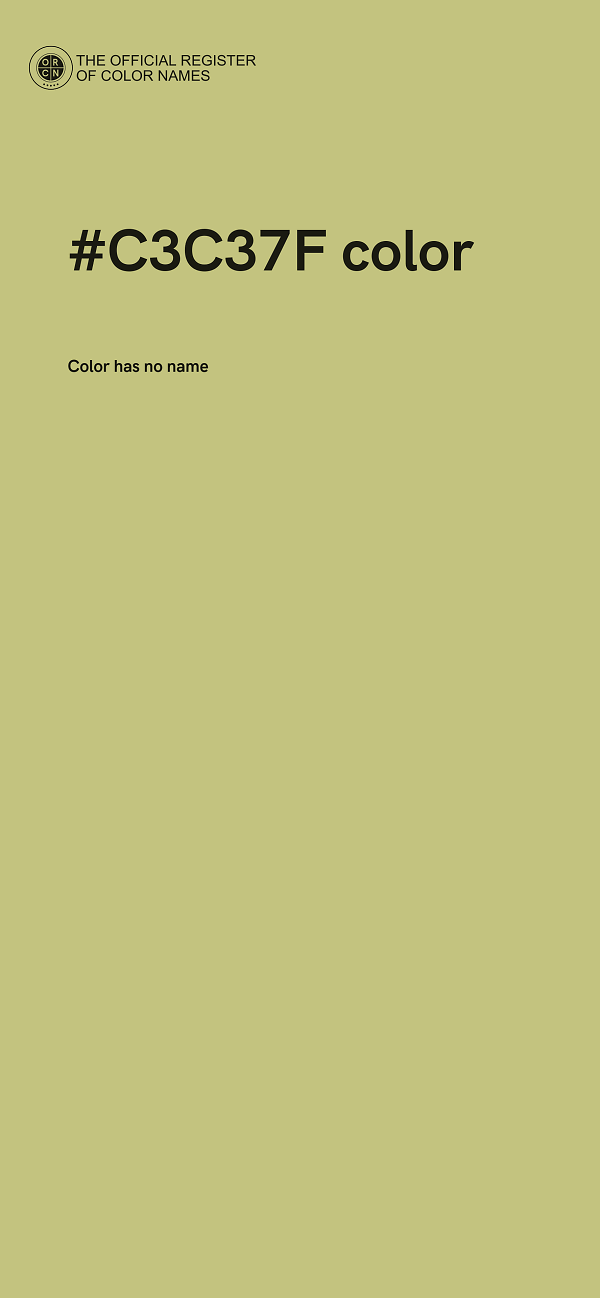 #C3C37F color image