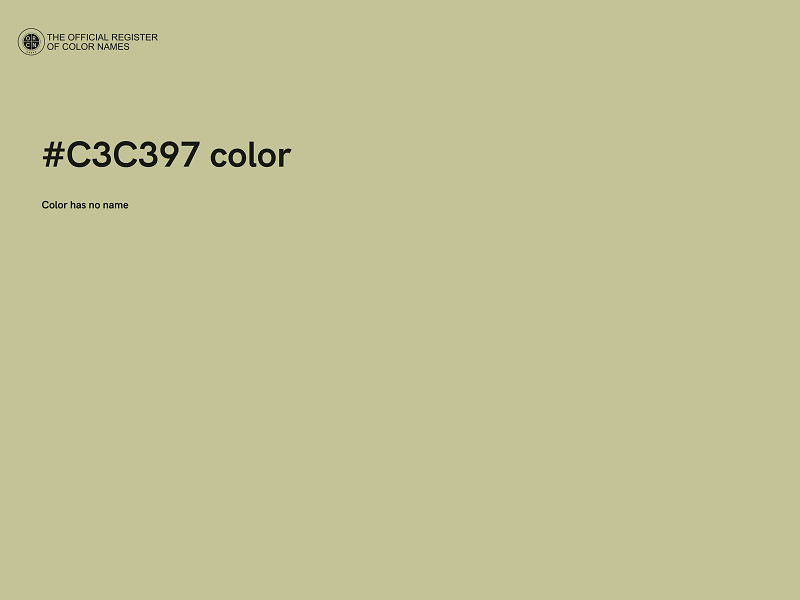 #C3C397 color image