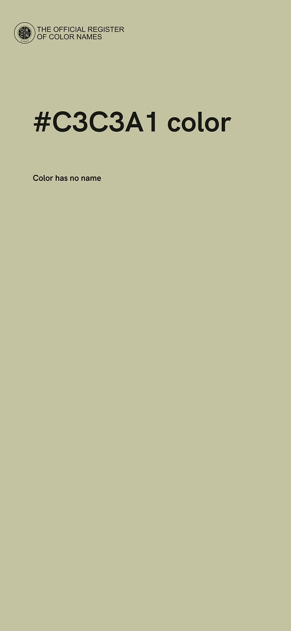 #C3C3A1 color image