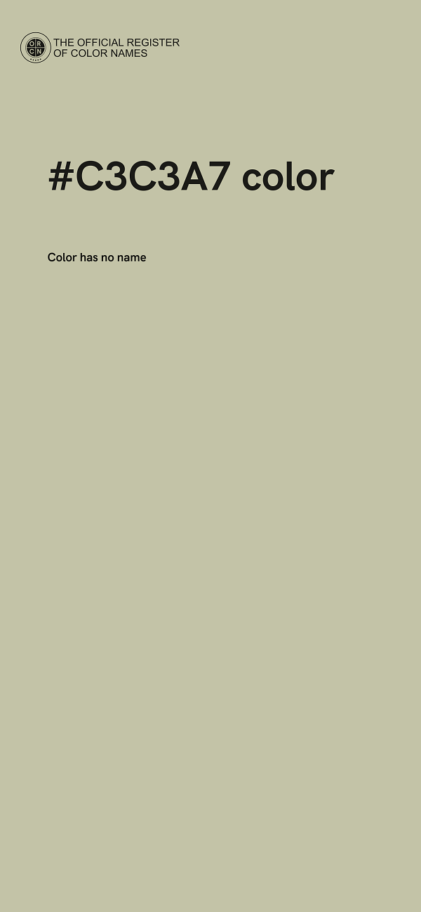 #C3C3A7 color image