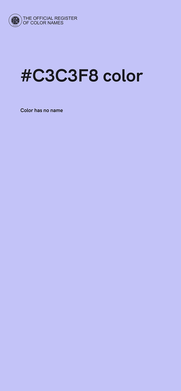 #C3C3F8 color image