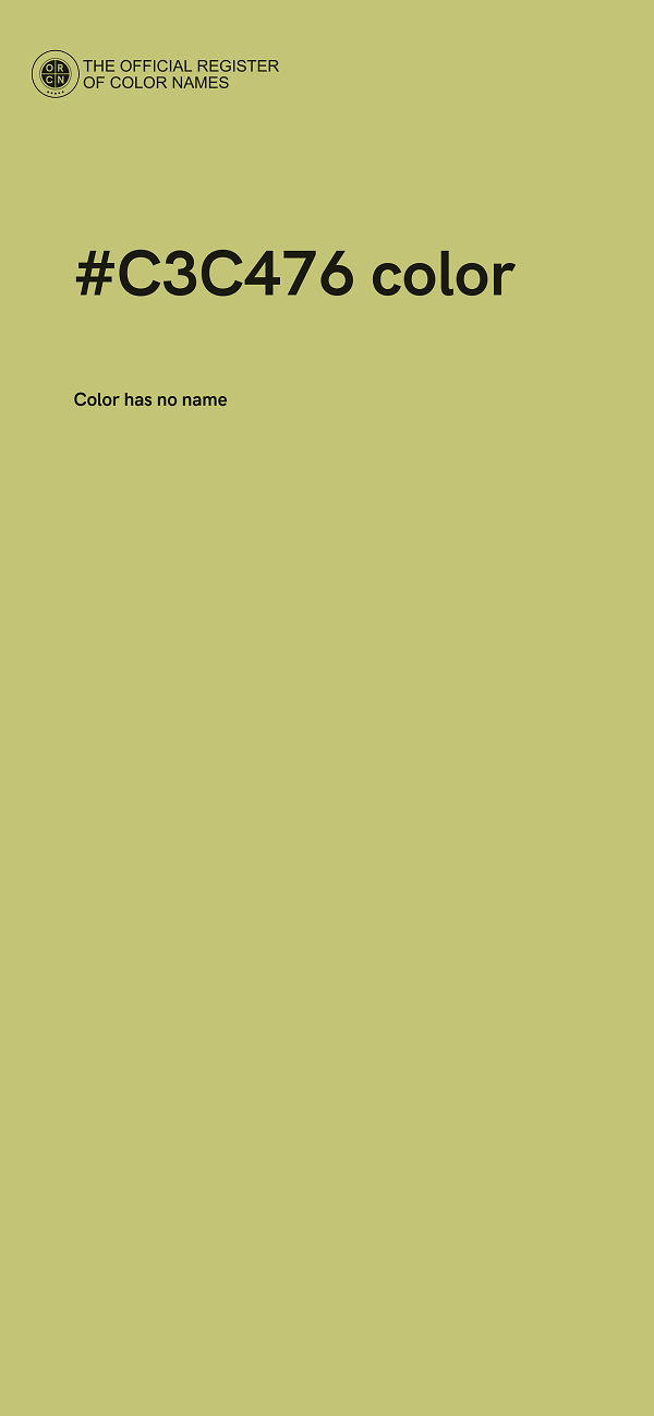 #C3C476 color image