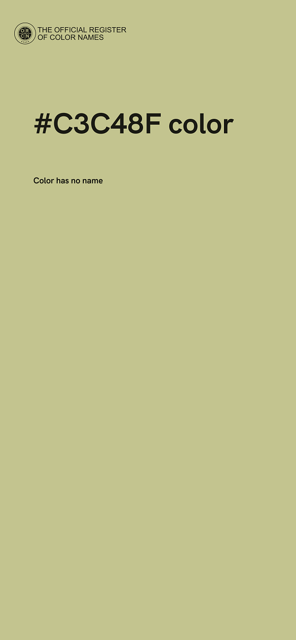 #C3C48F color image