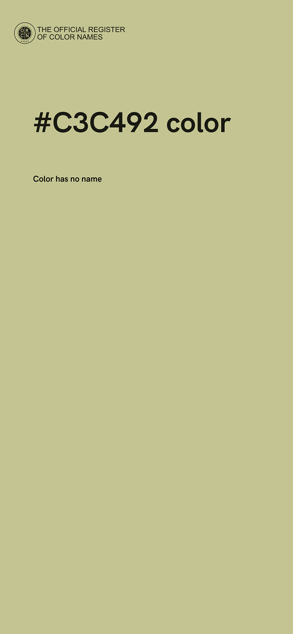 #C3C492 color image