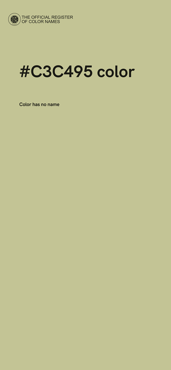#C3C495 color image