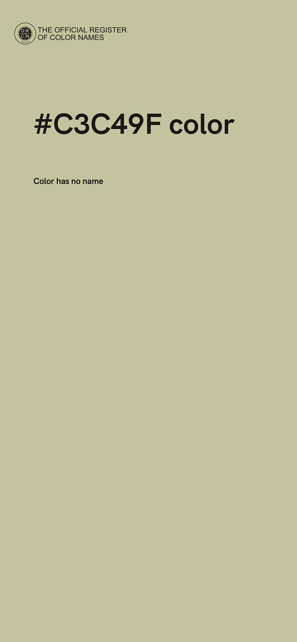 #C3C49F color image
