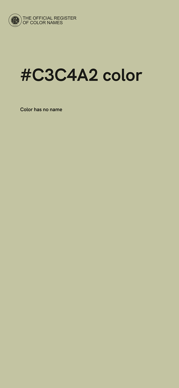 #C3C4A2 color image