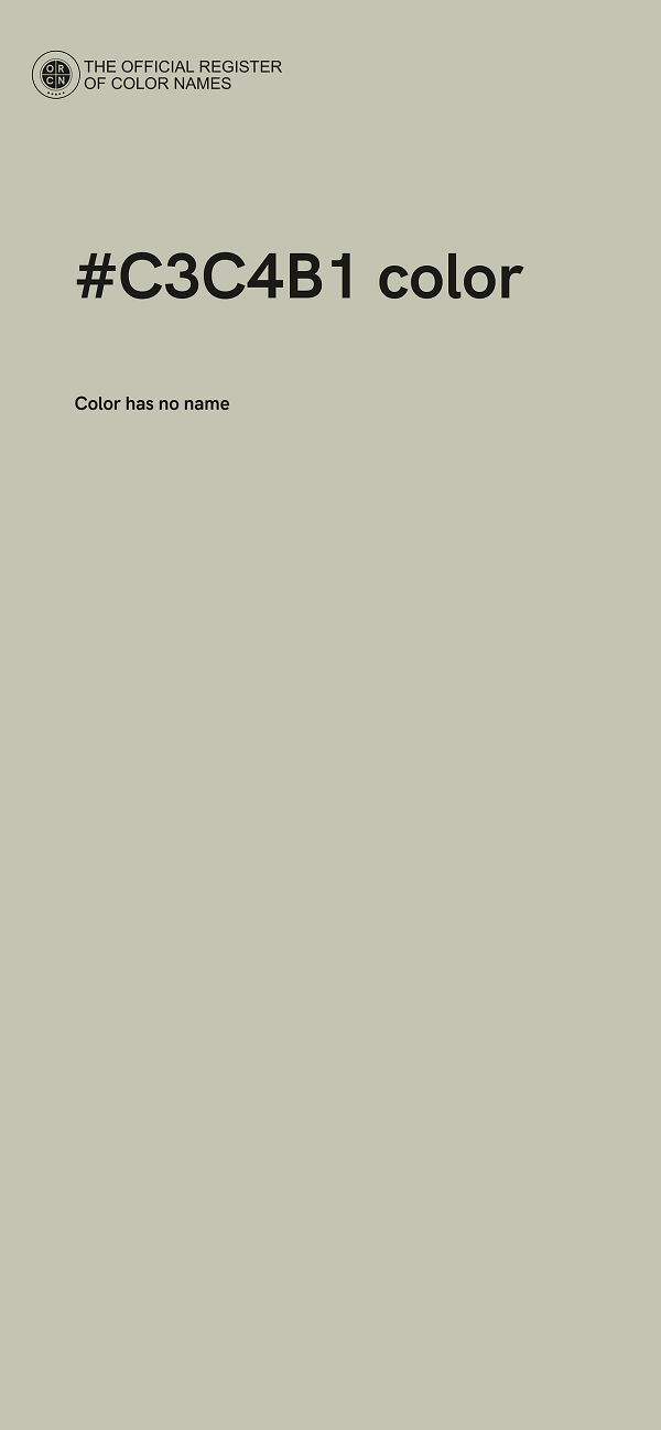 #C3C4B1 color image