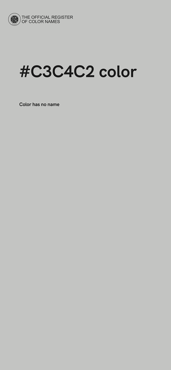 #C3C4C2 color image