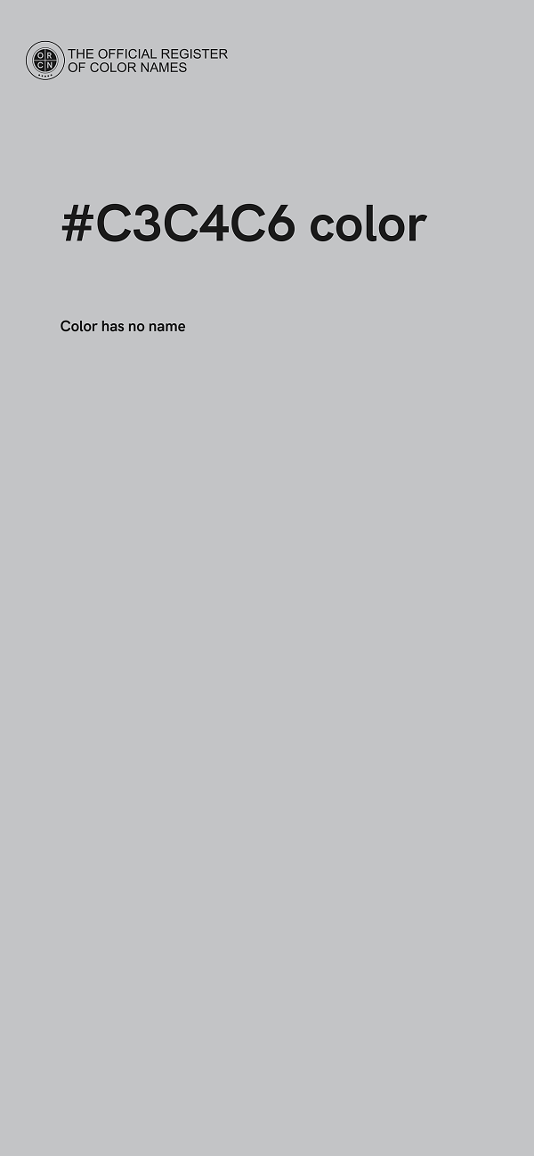 #C3C4C6 color image