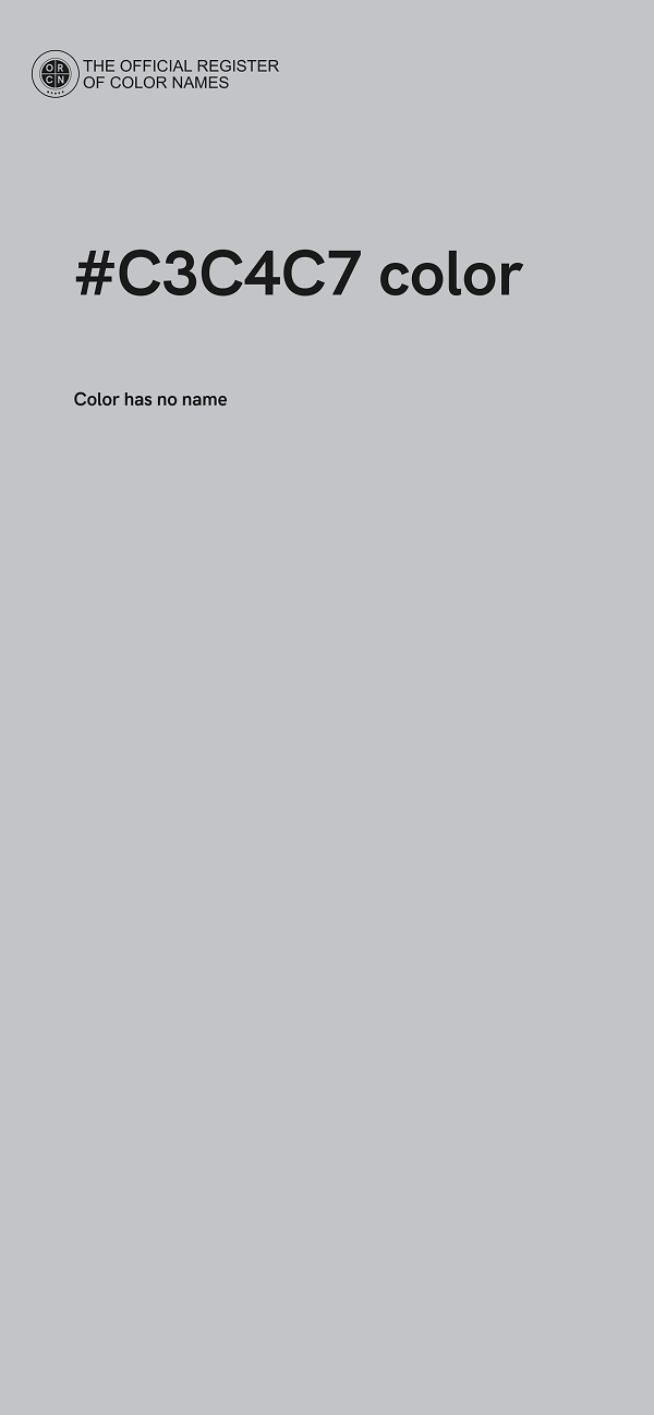 #C3C4C7 color image