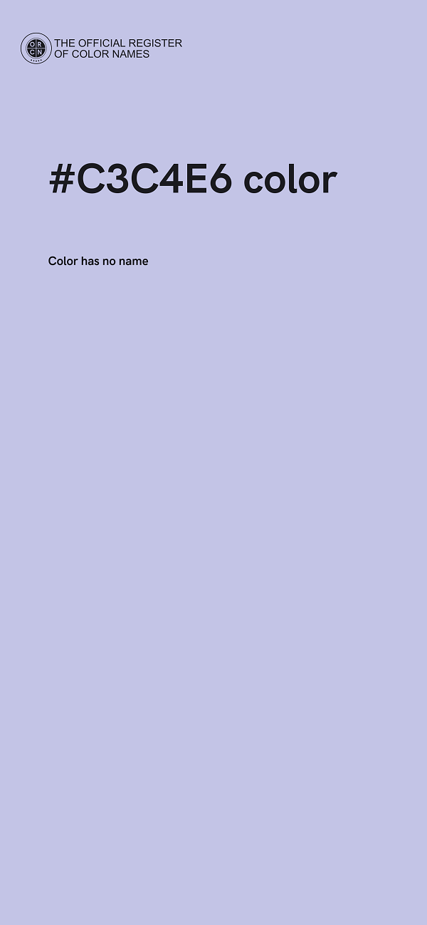 #C3C4E6 color image