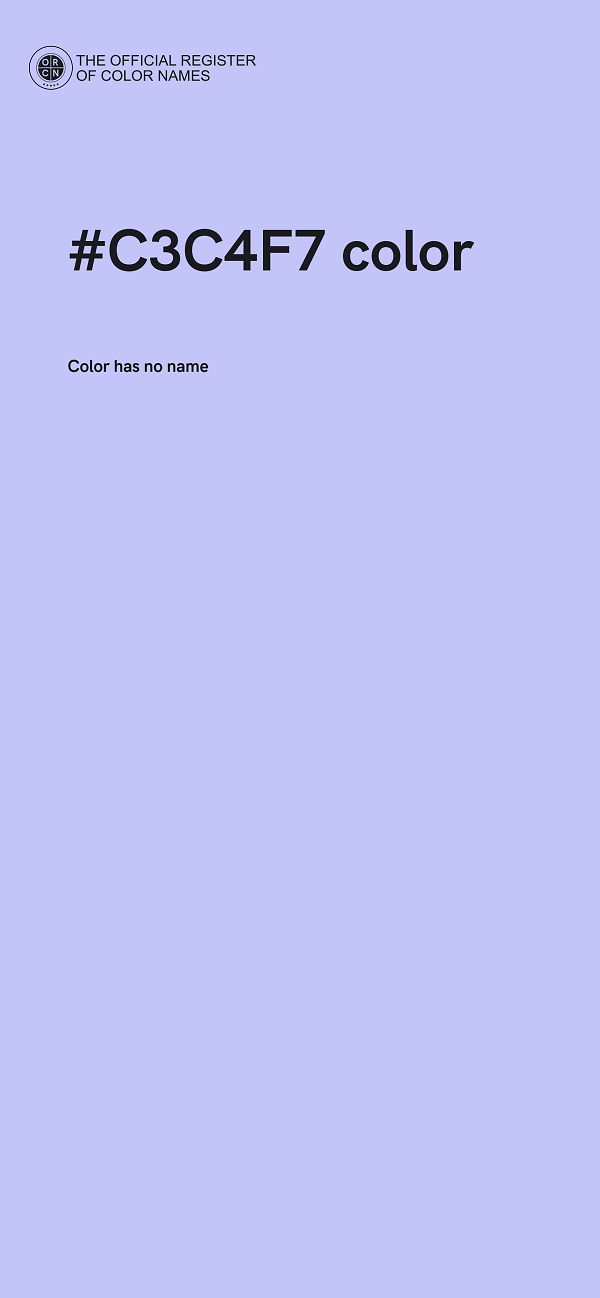 #C3C4F7 color image