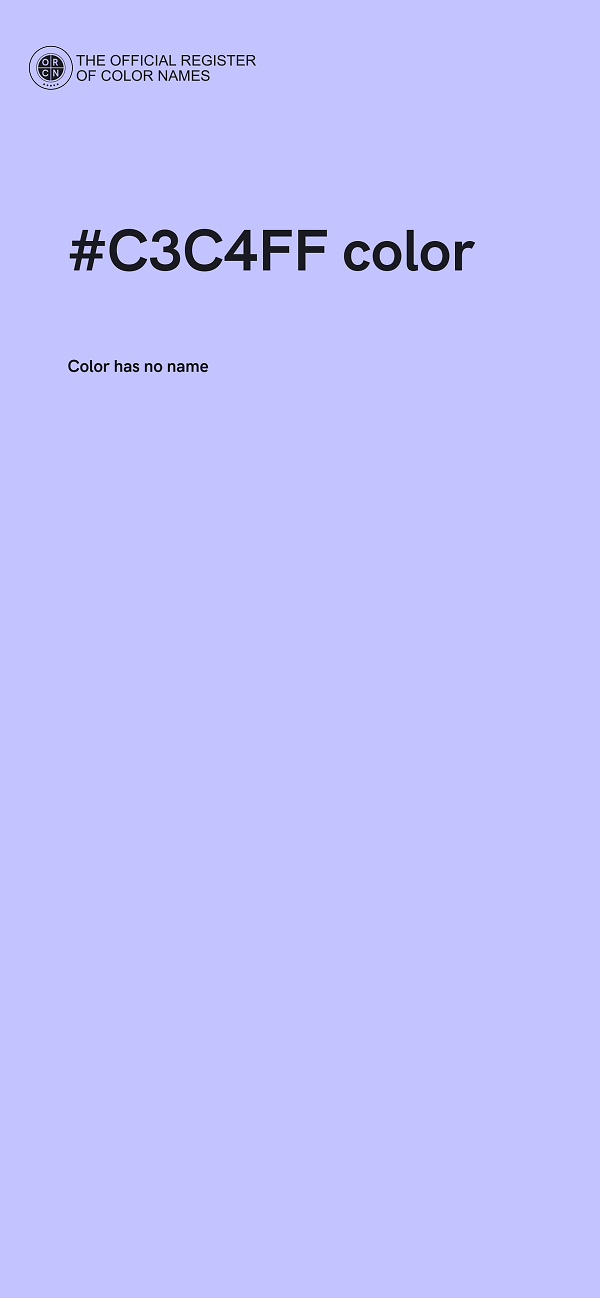 #C3C4FF color image