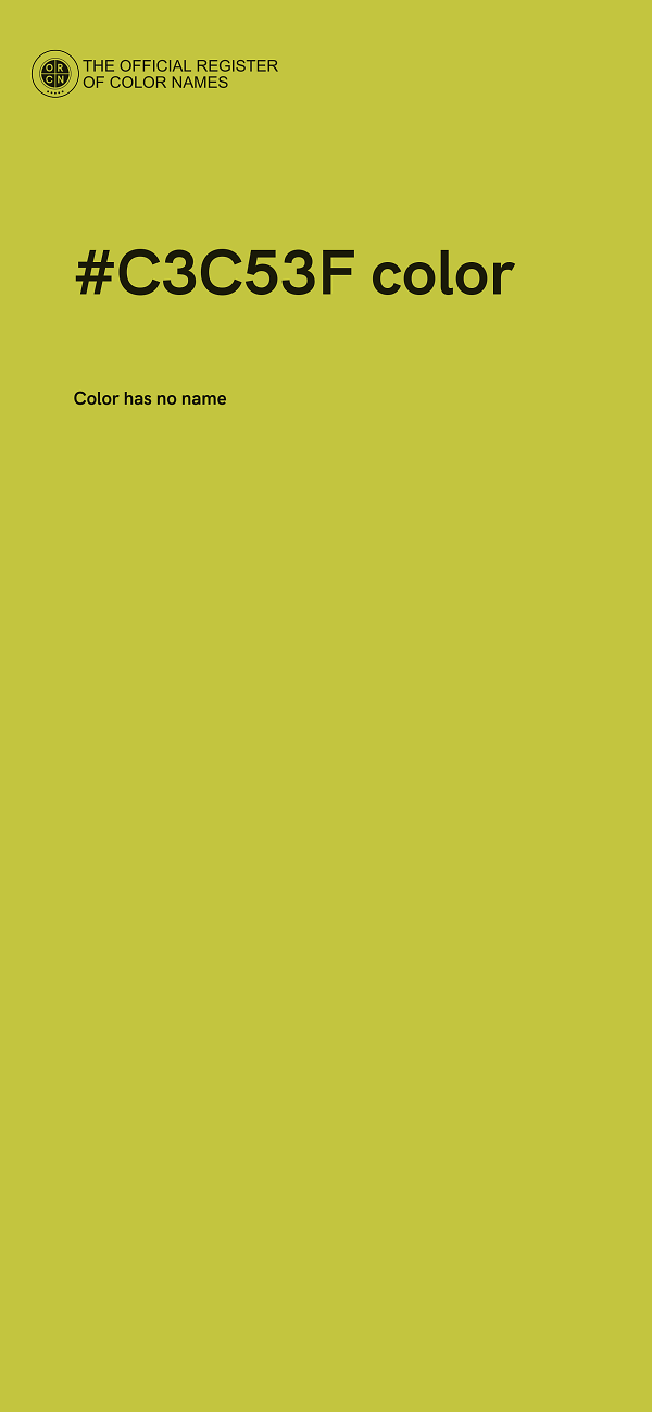 #C3C53F color image