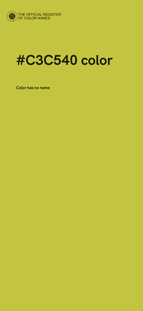 #C3C540 color image