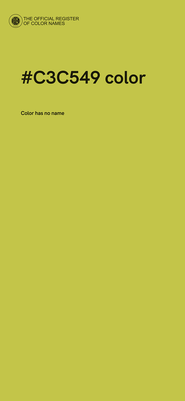 #C3C549 color image