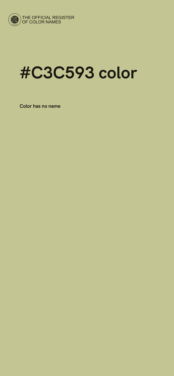 #C3C593 color image