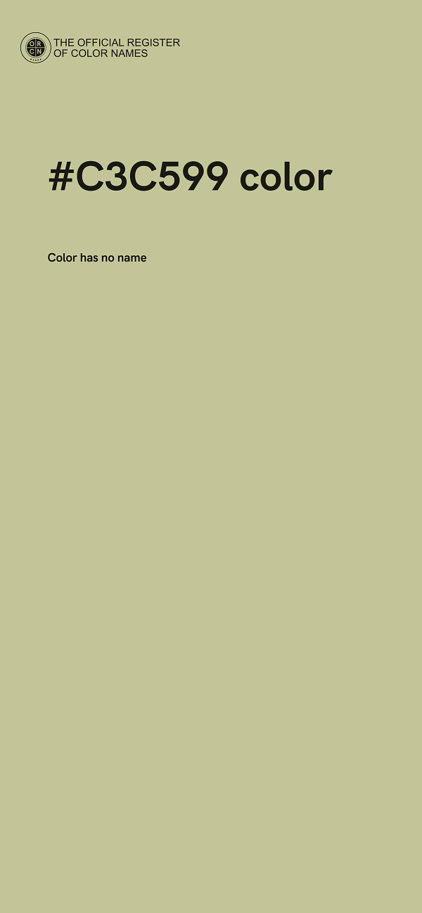 #C3C599 color image