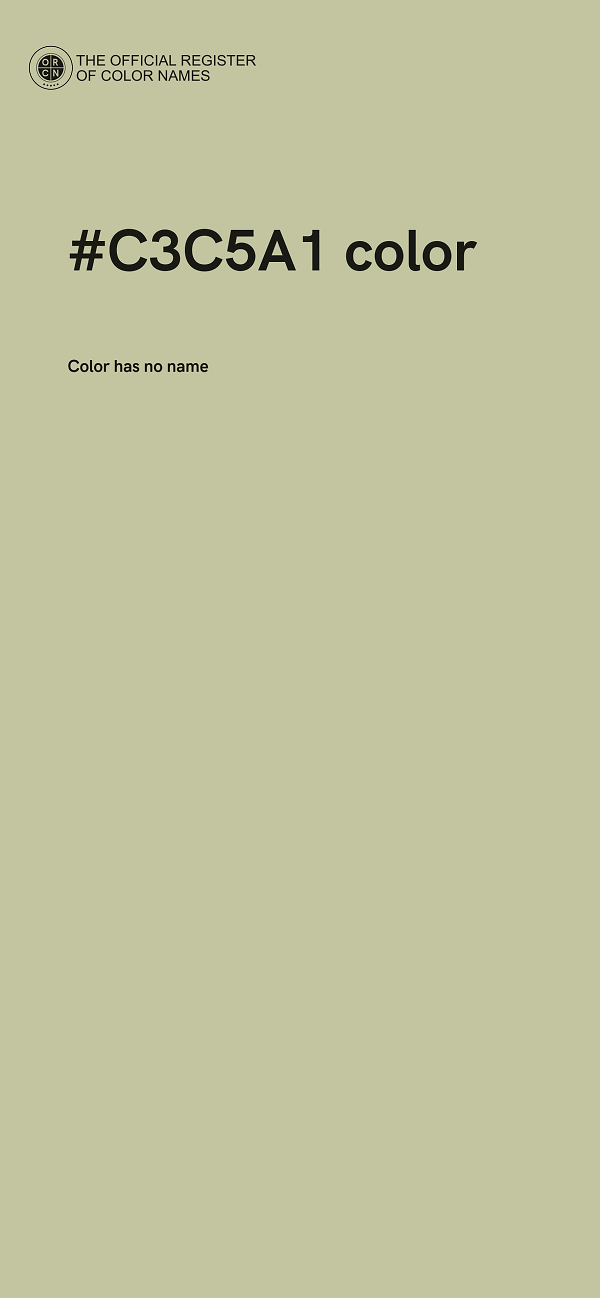#C3C5A1 color image