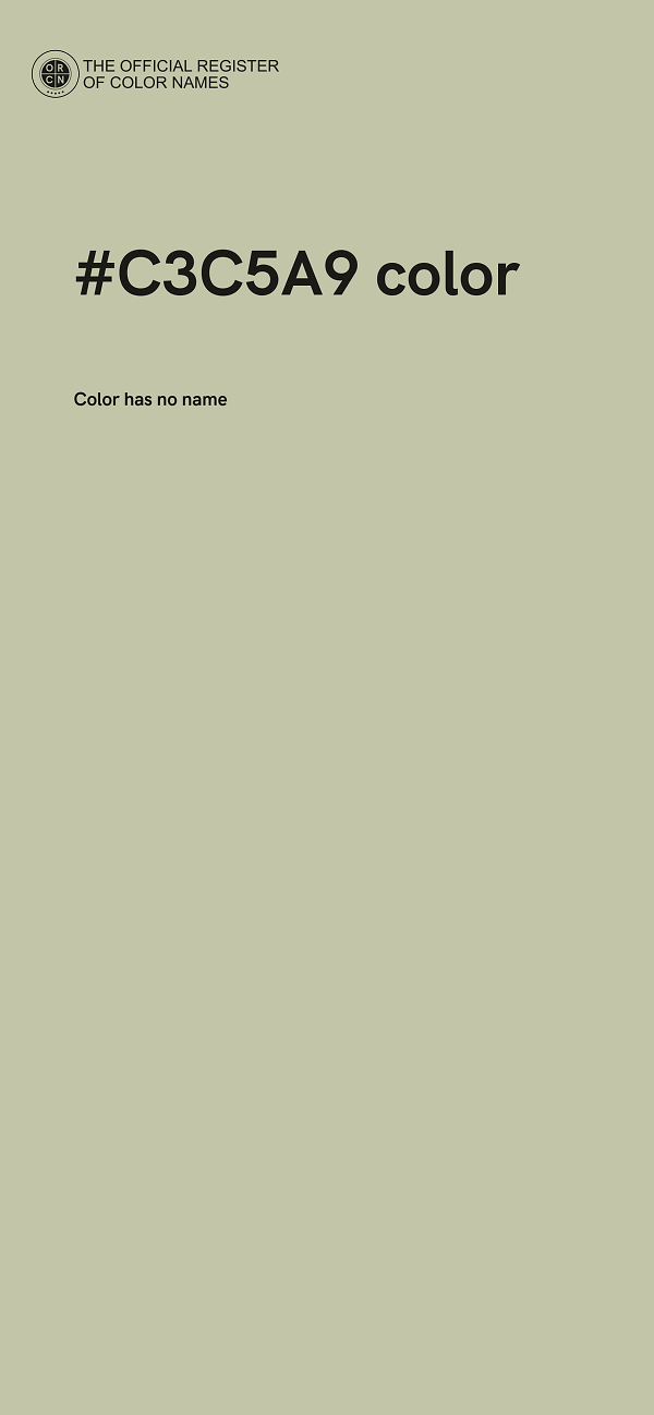 #C3C5A9 color image