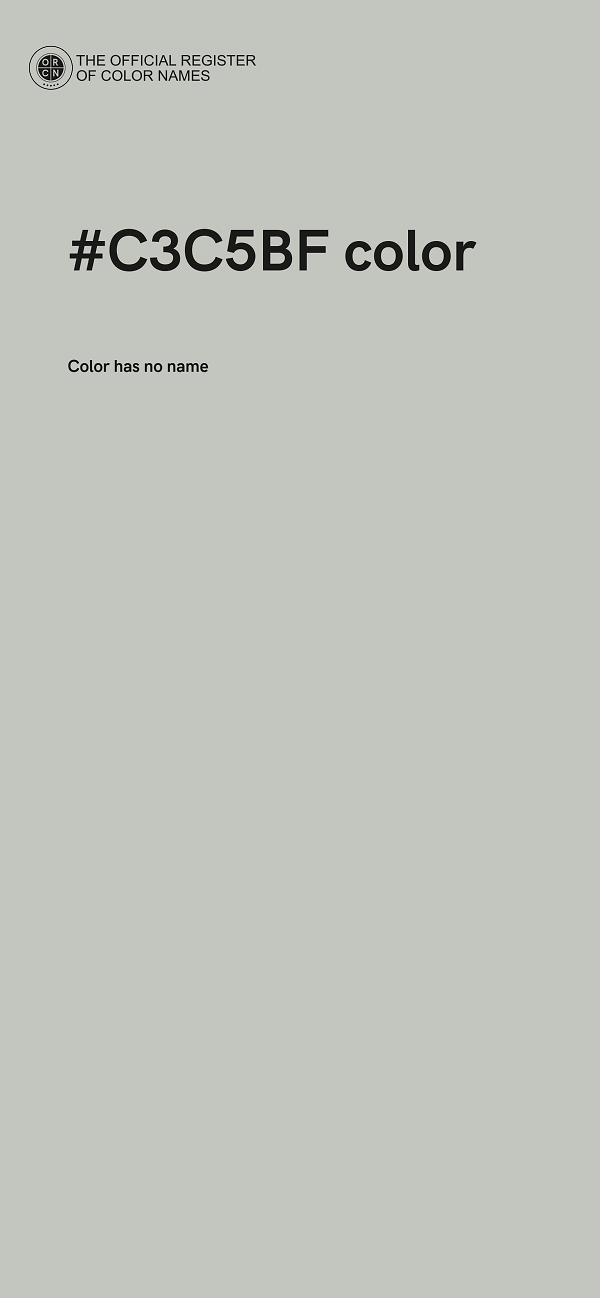 #C3C5BF color image