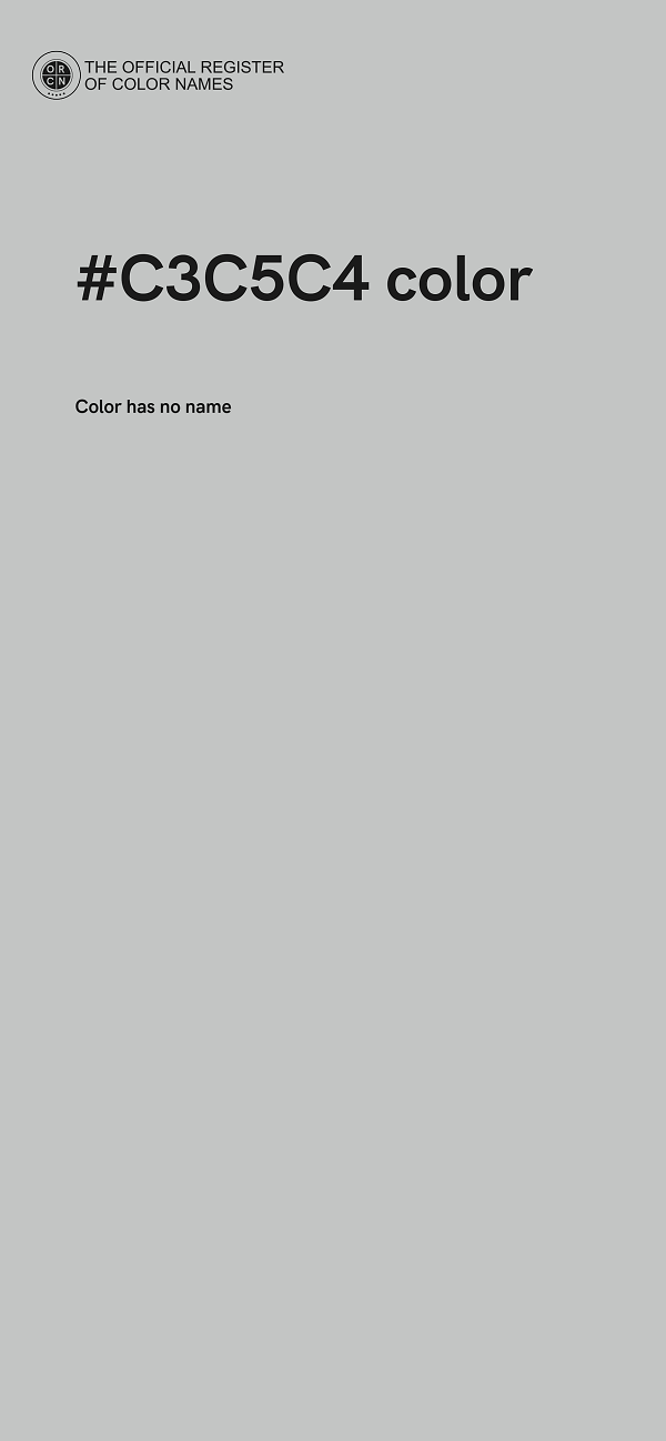 #C3C5C4 color image