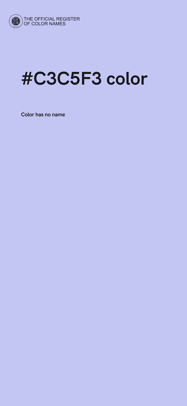#C3C5F3 color image