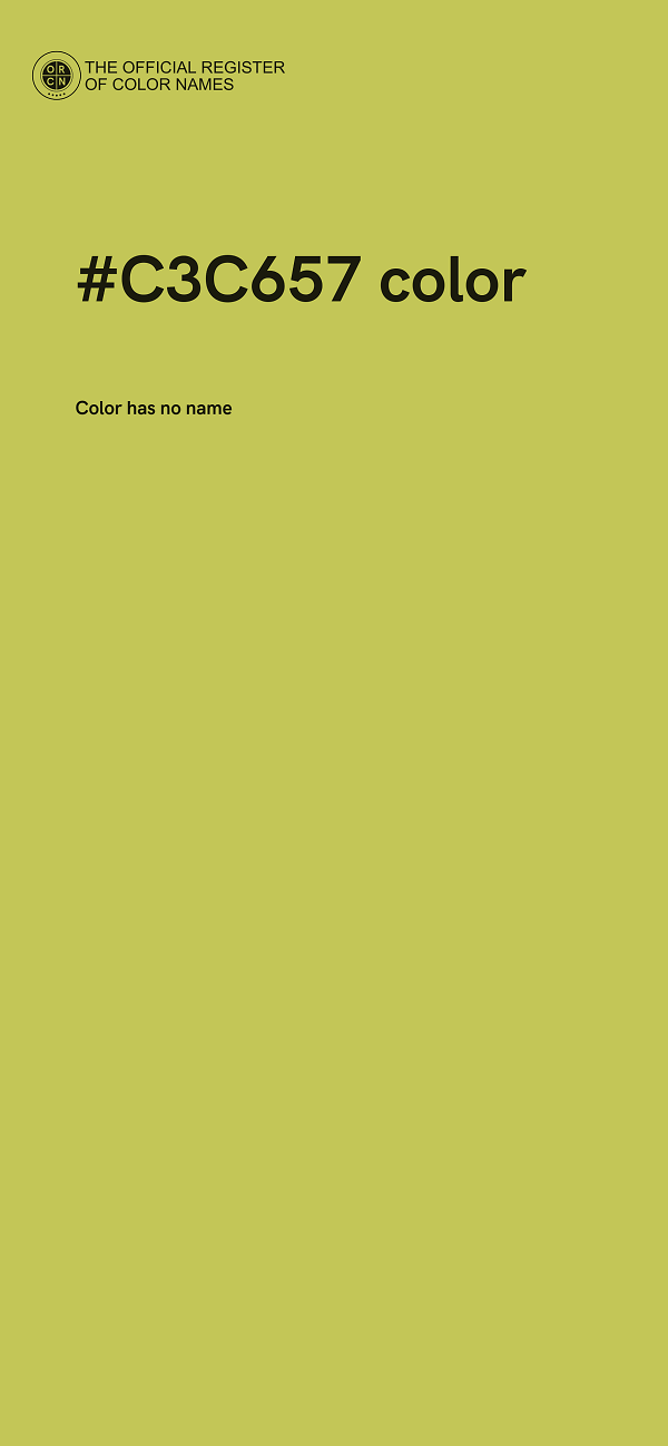 #C3C657 color image