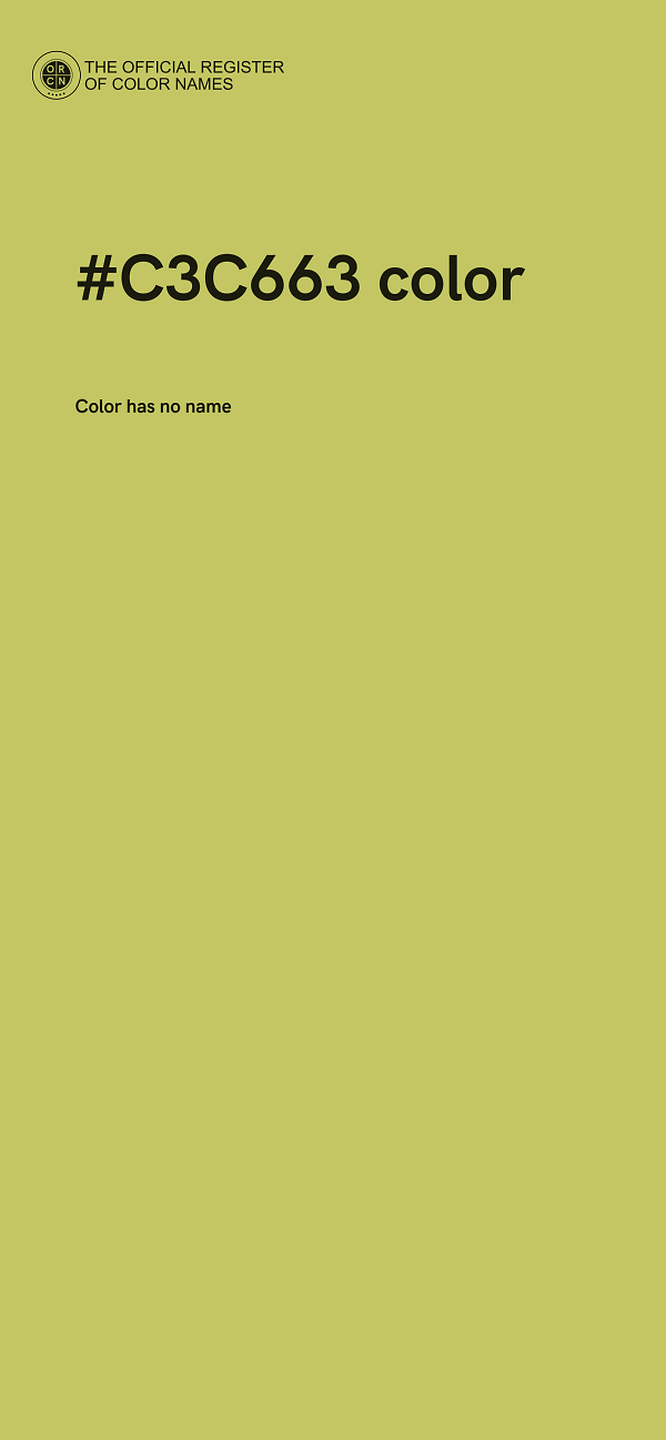 #C3C663 color image