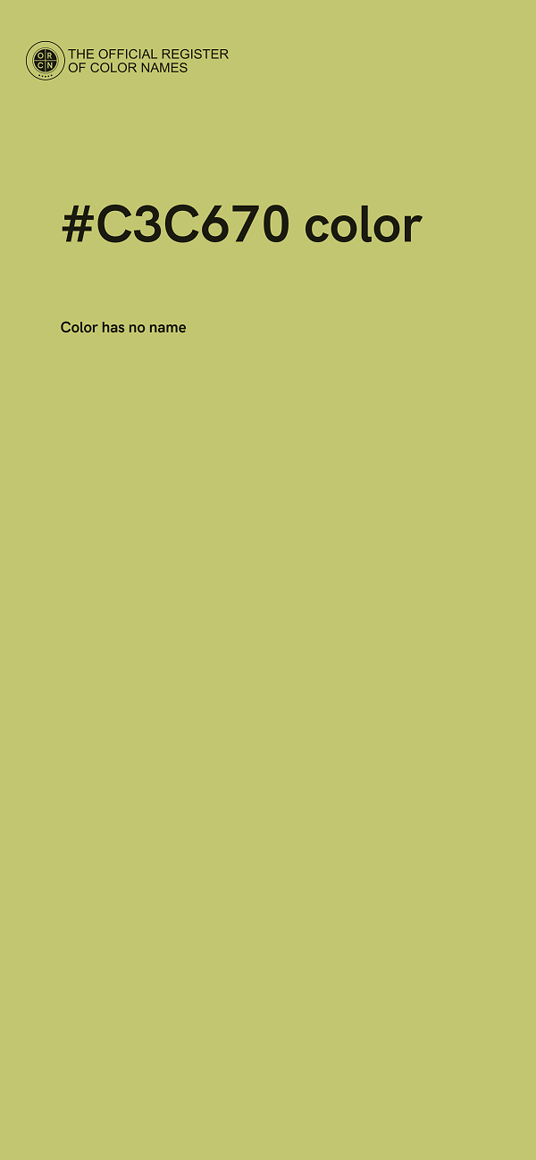#C3C670 color image