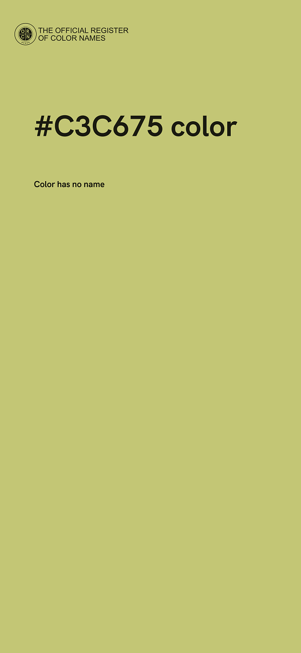 #C3C675 color image