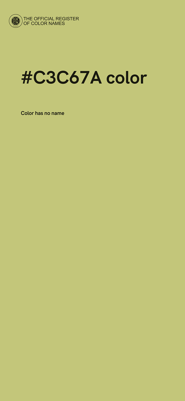 #C3C67A color image