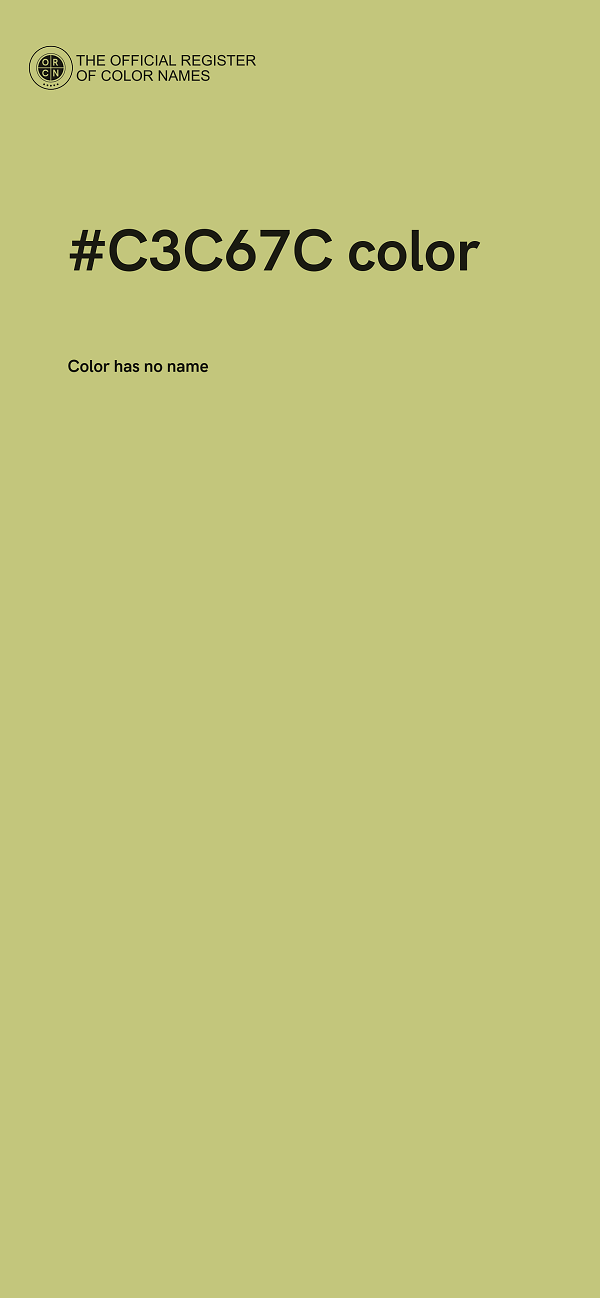 #C3C67C color image
