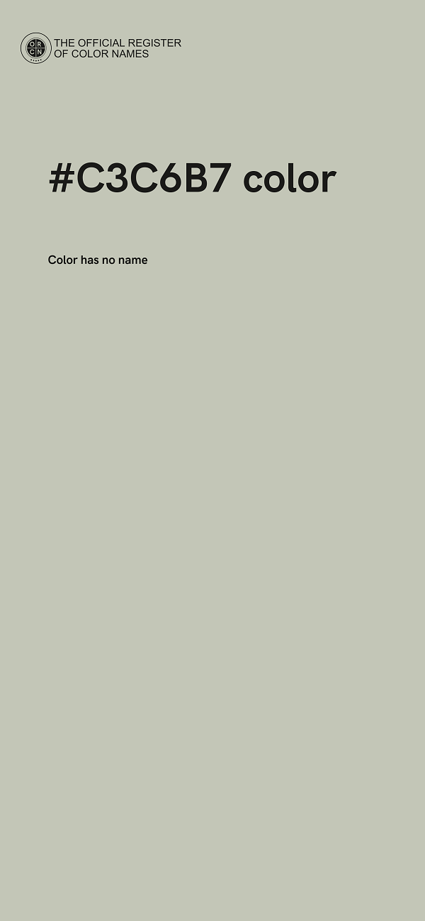 #C3C6B7 color image