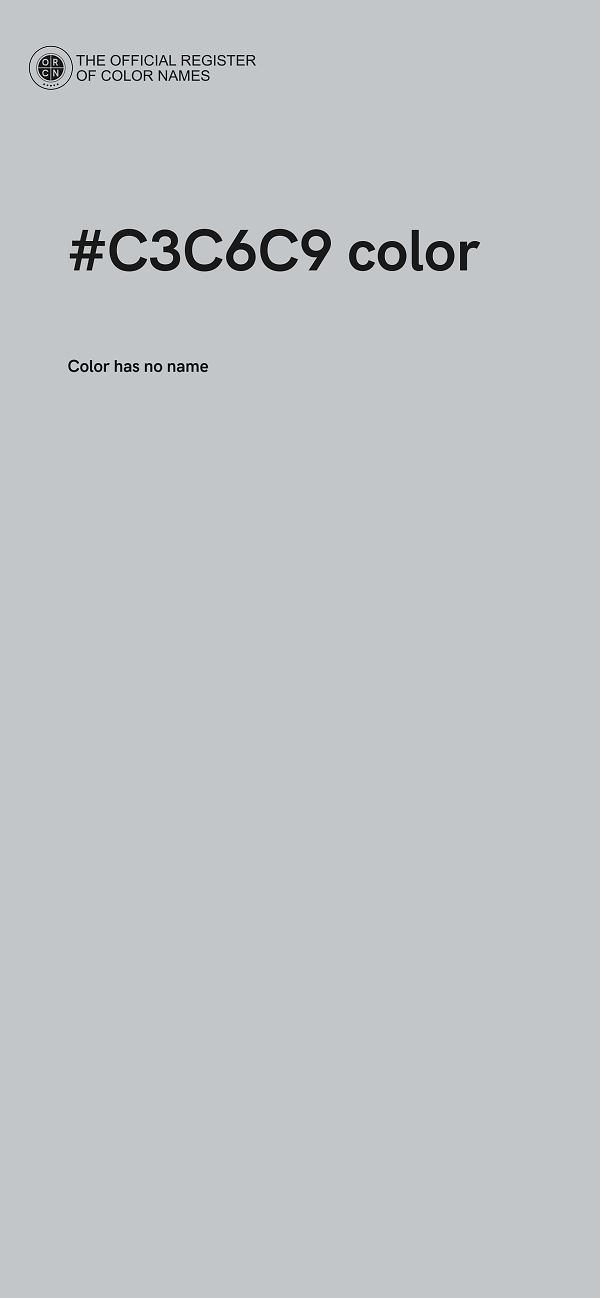 #C3C6C9 color image