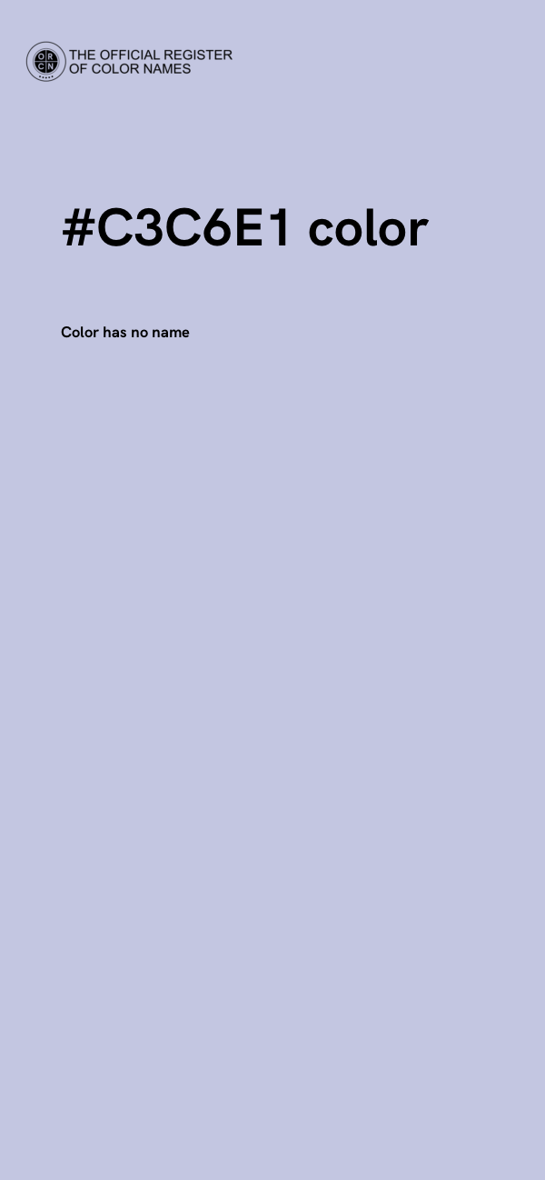 #C3C6E1 color image