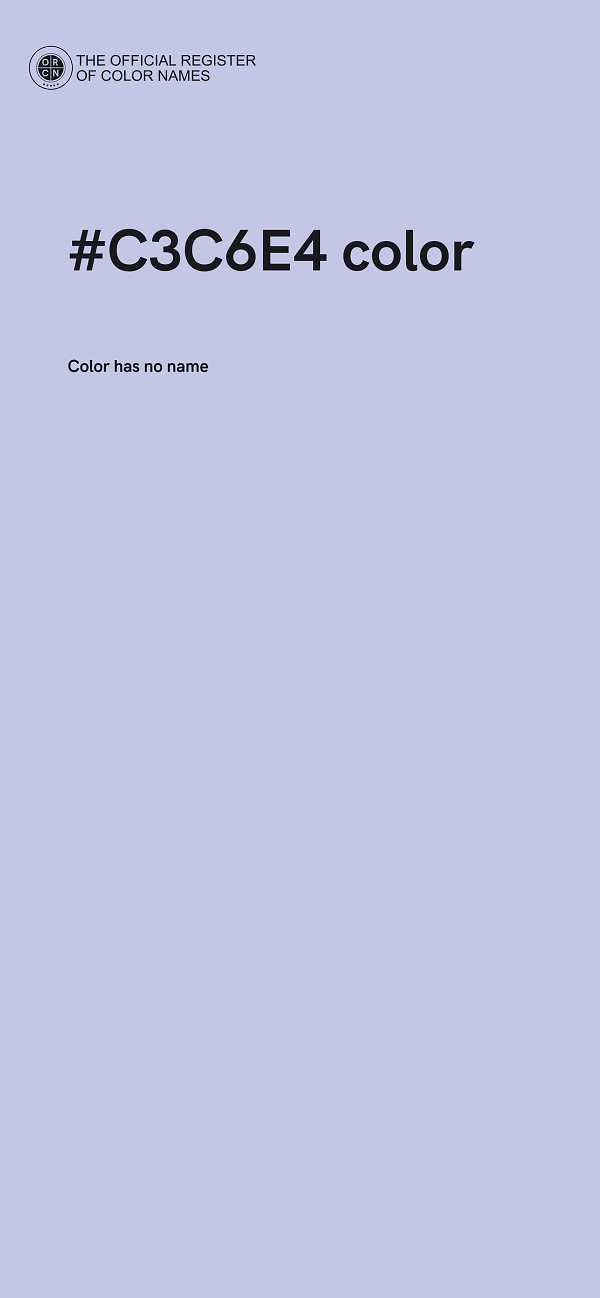 #C3C6E4 color image