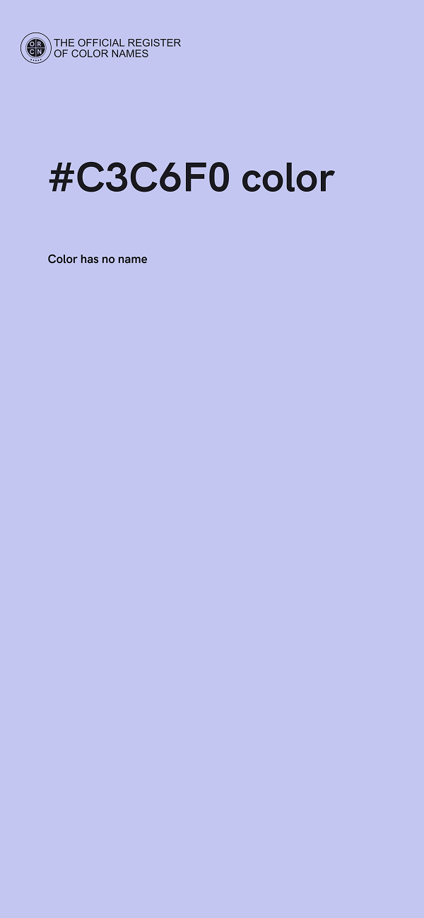 #C3C6F0 color image