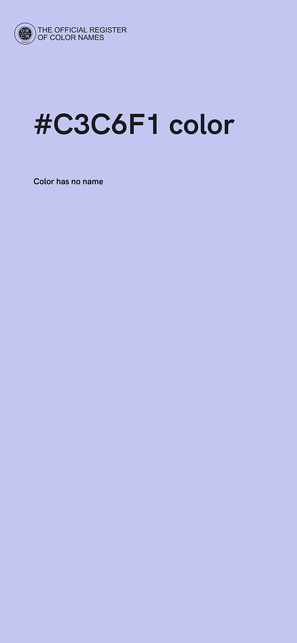 #C3C6F1 color image