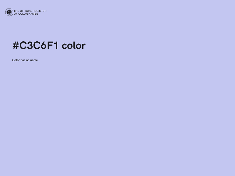 #C3C6F1 color image