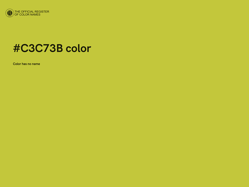 #C3C73B color image