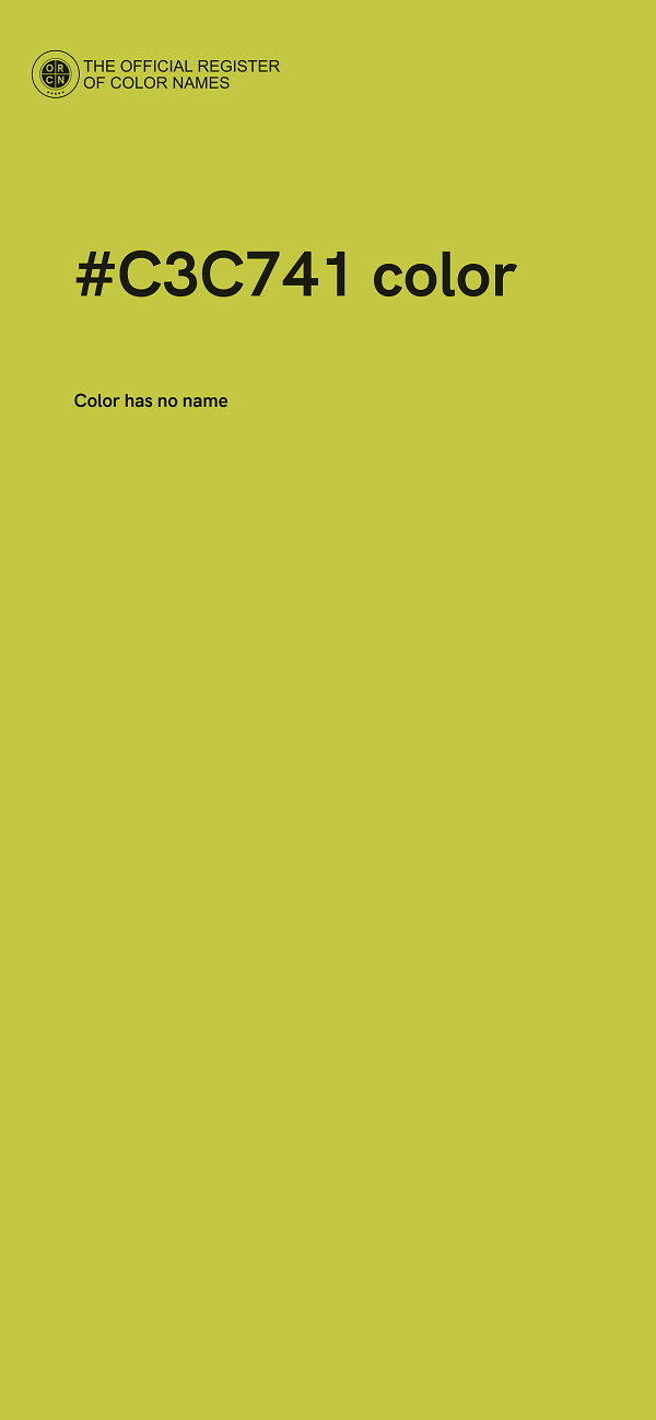 #C3C741 color image
