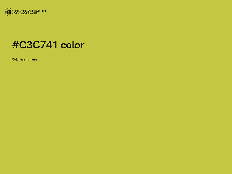 #C3C741 color image