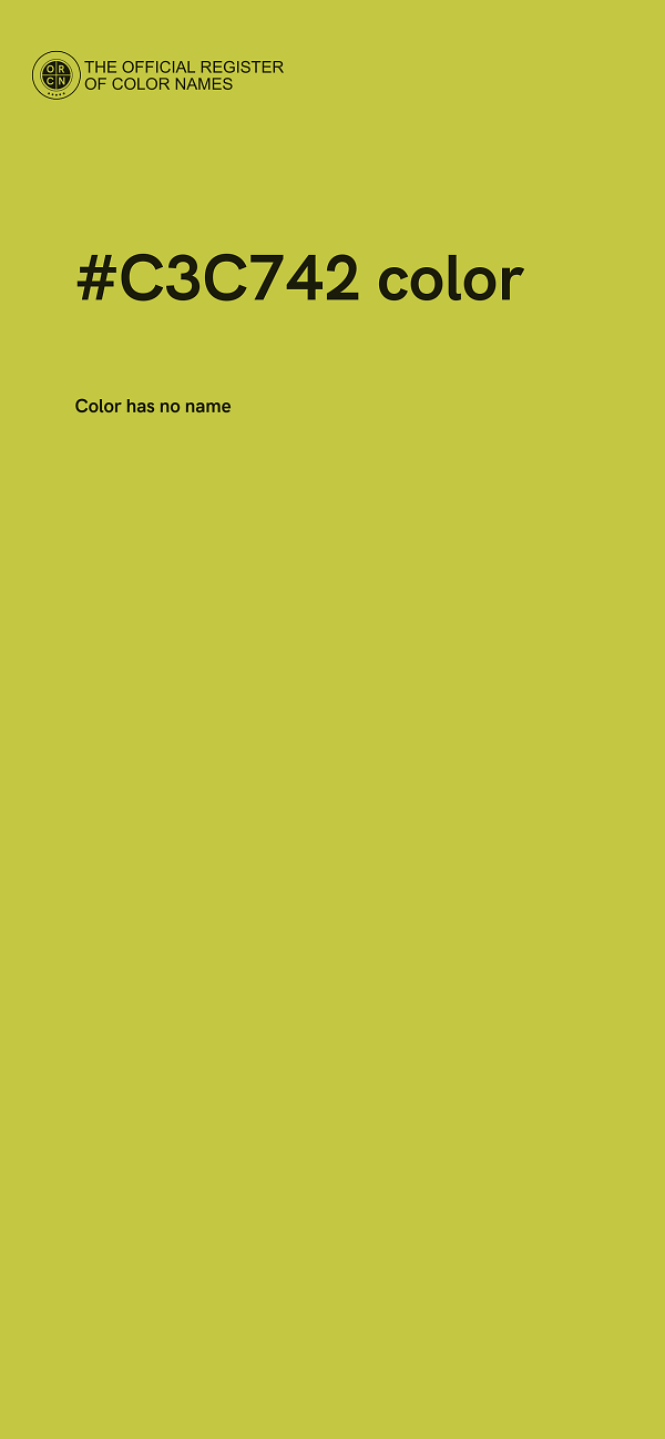 #C3C742 color image