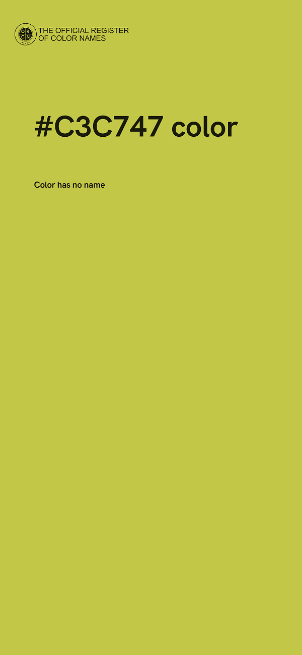 #C3C747 color image